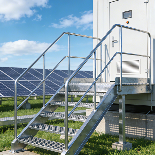 Chinese factory direct sales of high-strength, easy to install, and customizable new energy anti slip steel grating suitable for photovoltaic/wind/energy storage projects