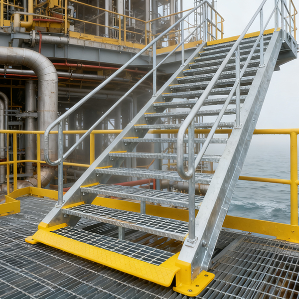 High-Performance Steel Grating Solution: Withstands Coastal Salt Spray, Prevents Worker Slips, and Reduces Fouling