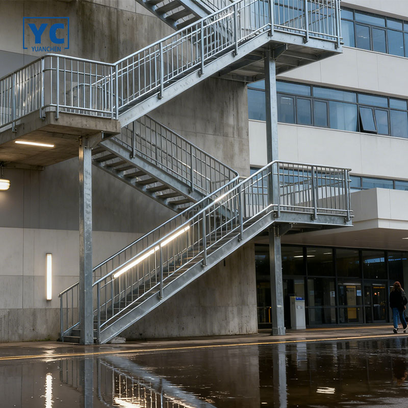 شركة تصنيع السلالم الطارئة | مخارج السلامة التجارية والصناعية