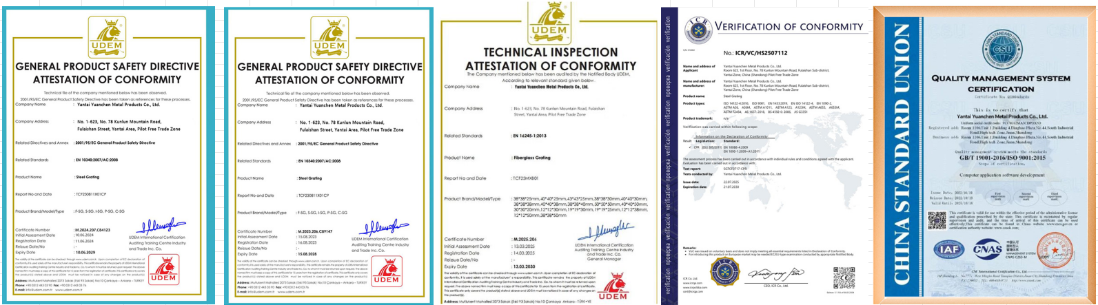 Certificates