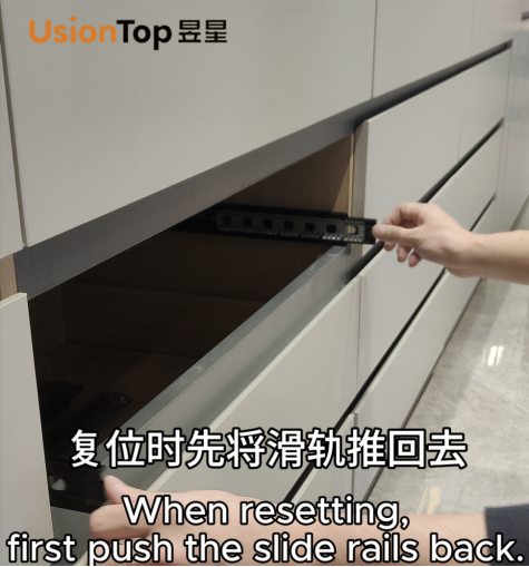 How to Remove and Reset a Drawer with Slide Rails (For Global Audiences)