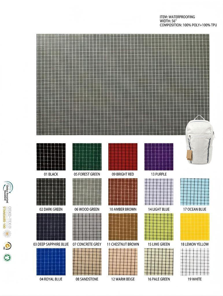 防水バッグ向け新素材TPUグリッドファブリック – 軽量・耐久性・持続可能性を実現した革新