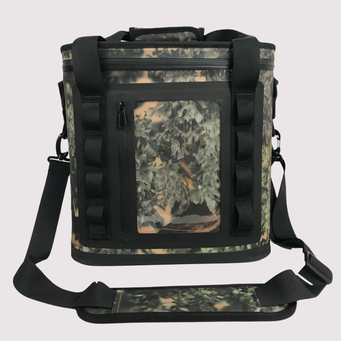 15L Insulated Soft Camo Cooler Bag with Shoulder Strap