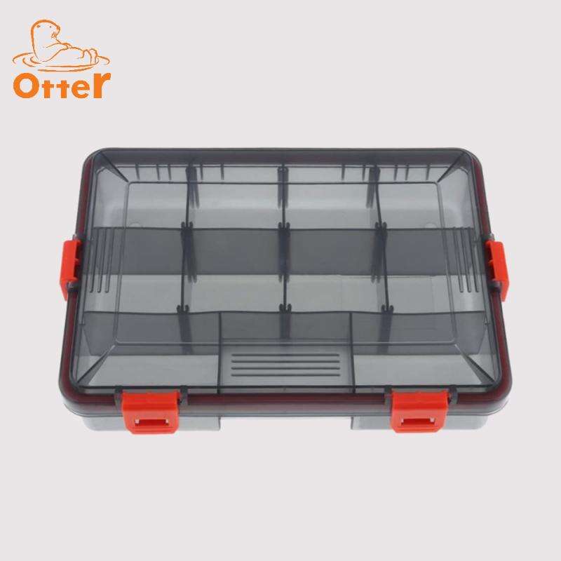 Waterproof Fishing Tackle Box Plastic Storage Lure Box with Removable Dividers