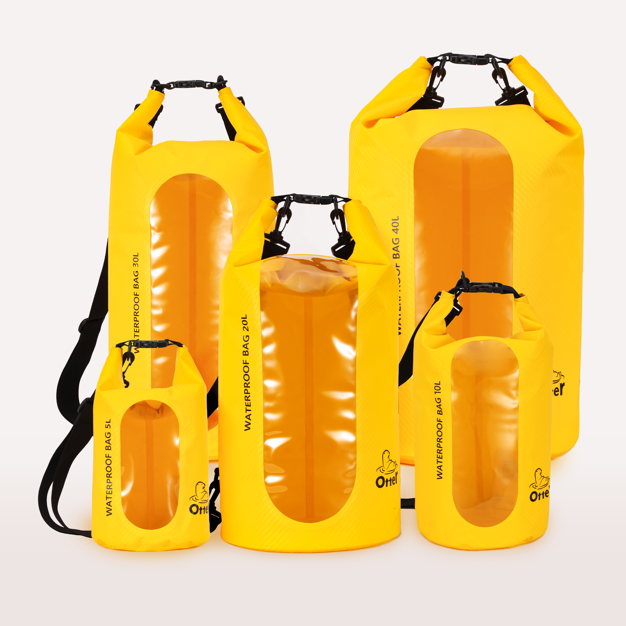 Waterproof Roll-Top Drybag Carbon Material