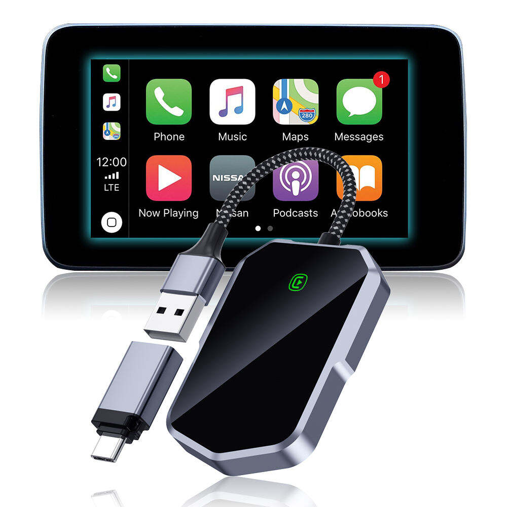 Fuallwin 2 in 1 Universal Adaptador Carplay Wireless Adapter Convert Wired Android Phone Car Play Dongle for apple iPhone Mazda