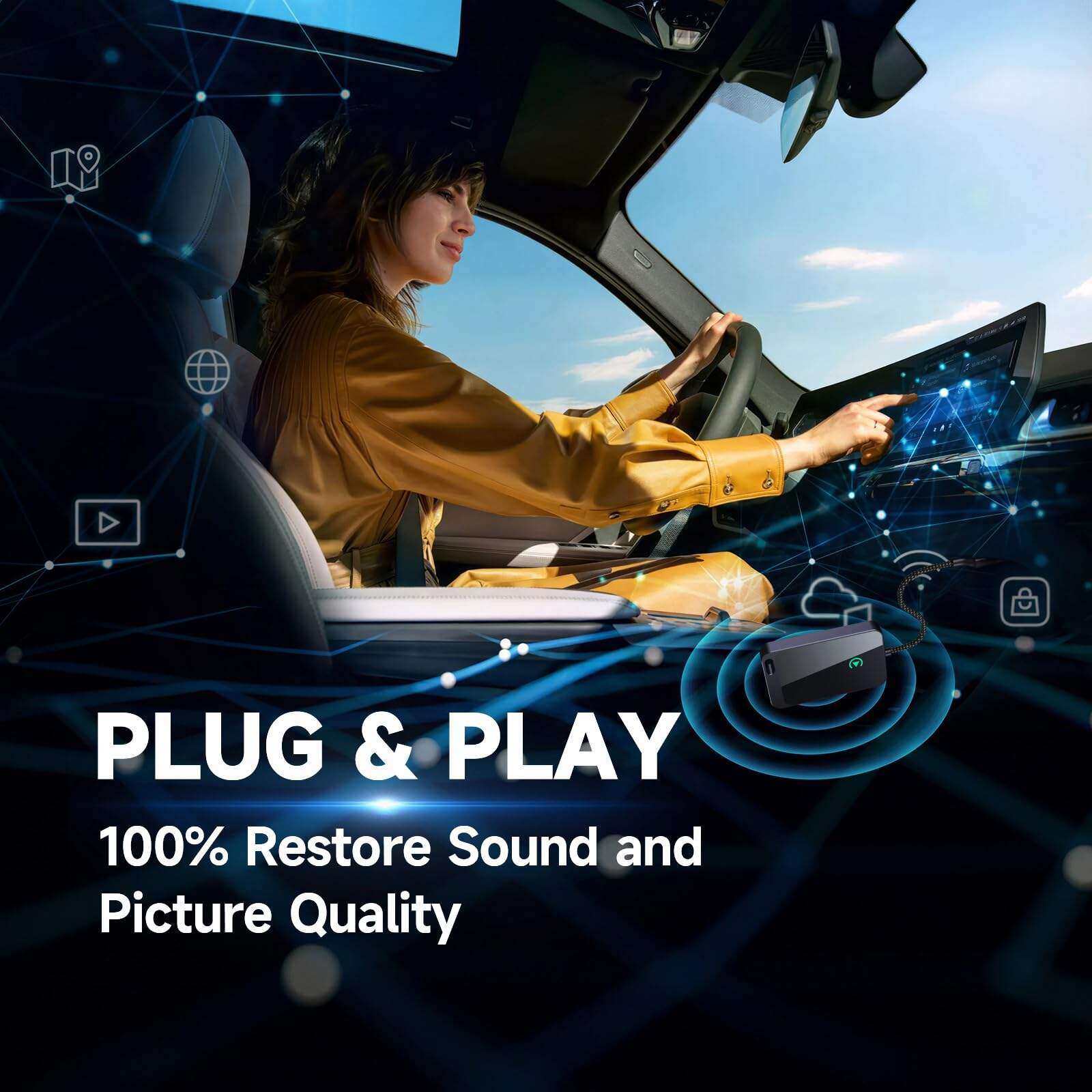 Свържете се в движение с адаптер за Apple CarPlay