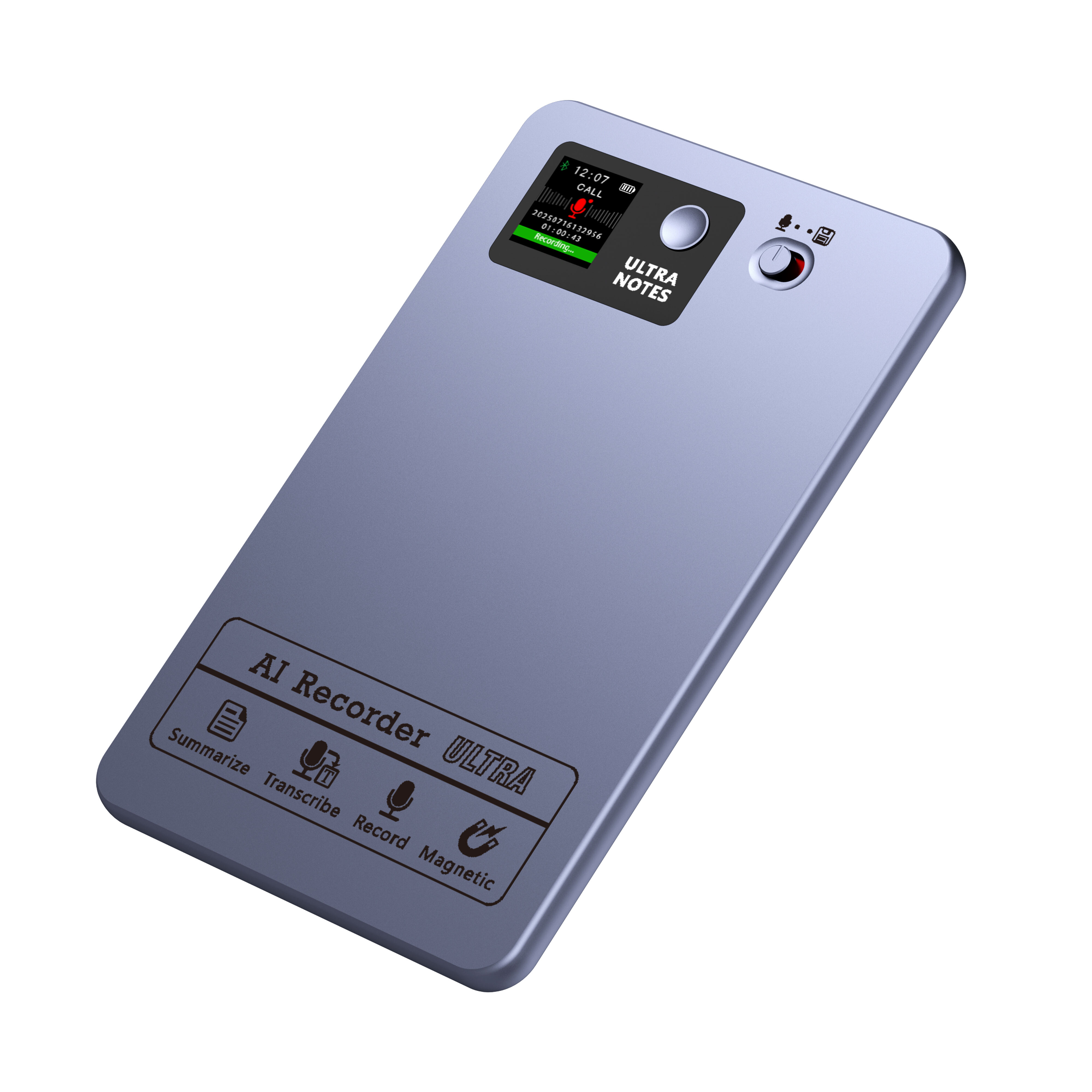 Professional Smart AI Voice Recorder with ChatGPT Translation, 152 Languages, 35H Continuous Recording, Aluminum Alloy MP3, OEM ODM Factory