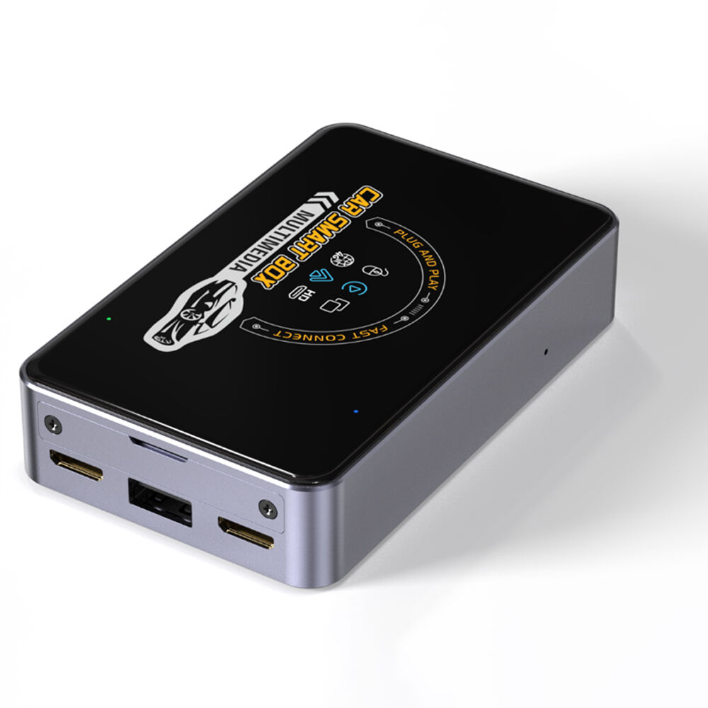 Fuallwin 3 in 1 Car Play Box Stream Video Apps TF/SIM Card CarPlay AI Box Wireless CarPlay Android Auto Video Adapter for iPhone