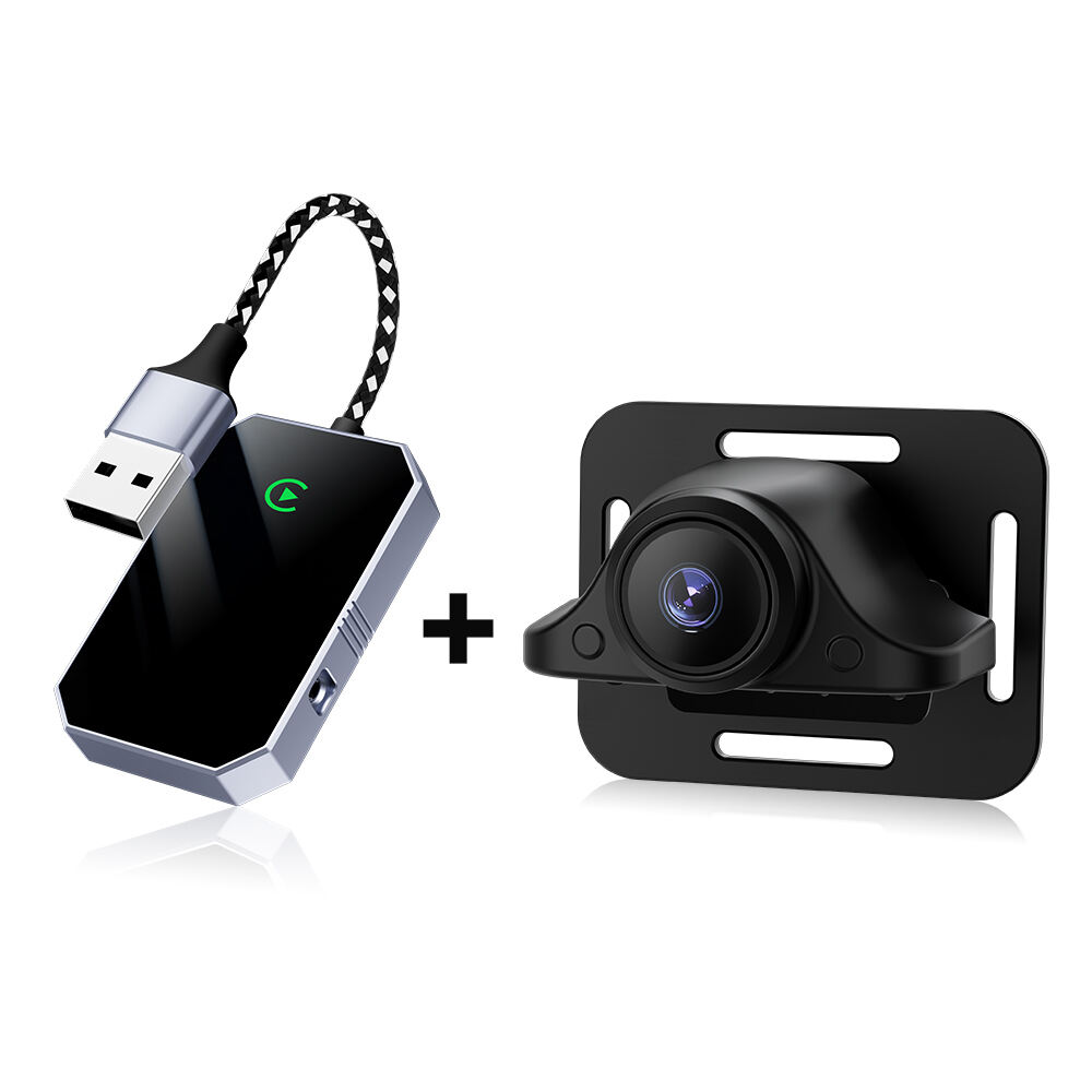 Wireless Dongle Adapter Carplay Car Baby Monitor Camera with 20MP 1080p HD 150 Wide-Angle Lens for Rear Seat Infant & Pet Safety