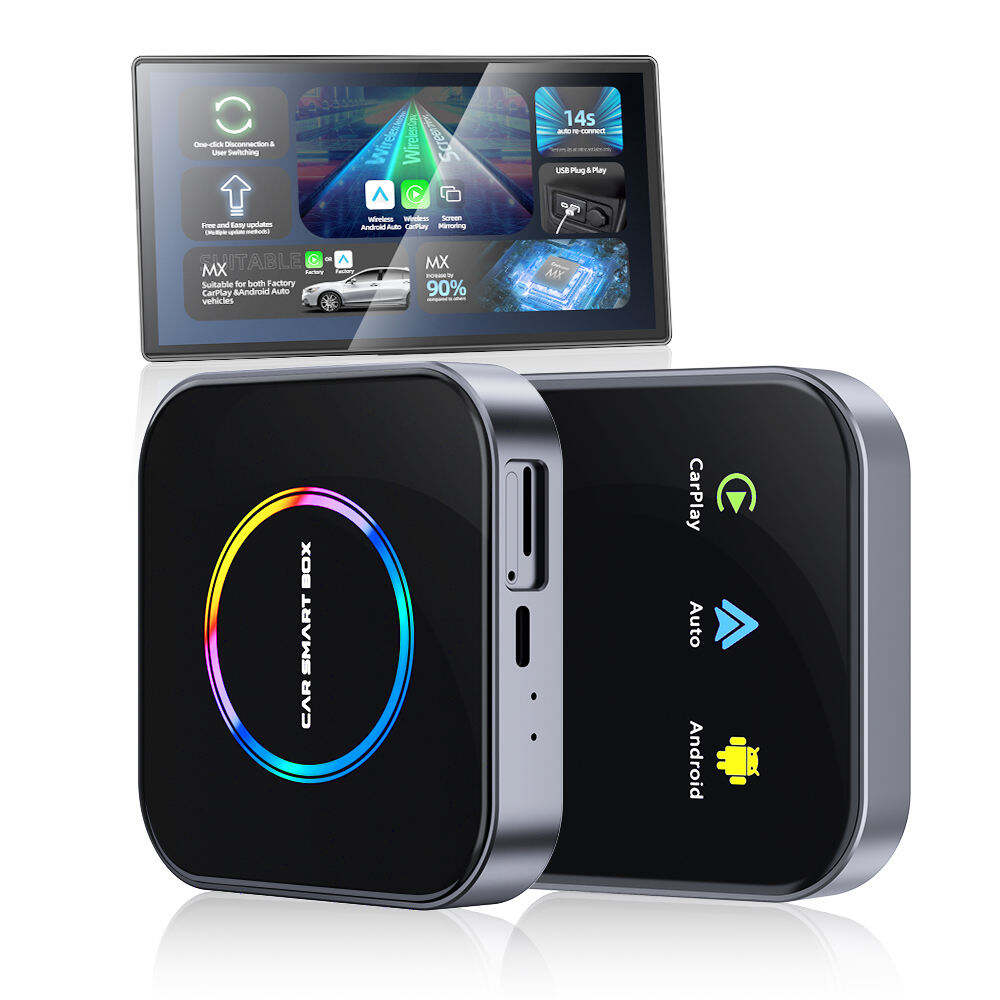 Fuallwin 3 in 1 4GB+64GB Smart Ai Box Youtube Wired to Wireless Adapter Carplay Android Auto 13 Car Carplay Wireless Dongle