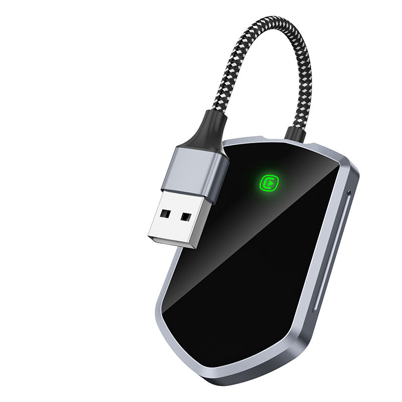 Fuallwin Wired Car Play Wireless Usb Adapter Dongle Fast Stable Adaptador Carro Wireless Carplay Adapter 