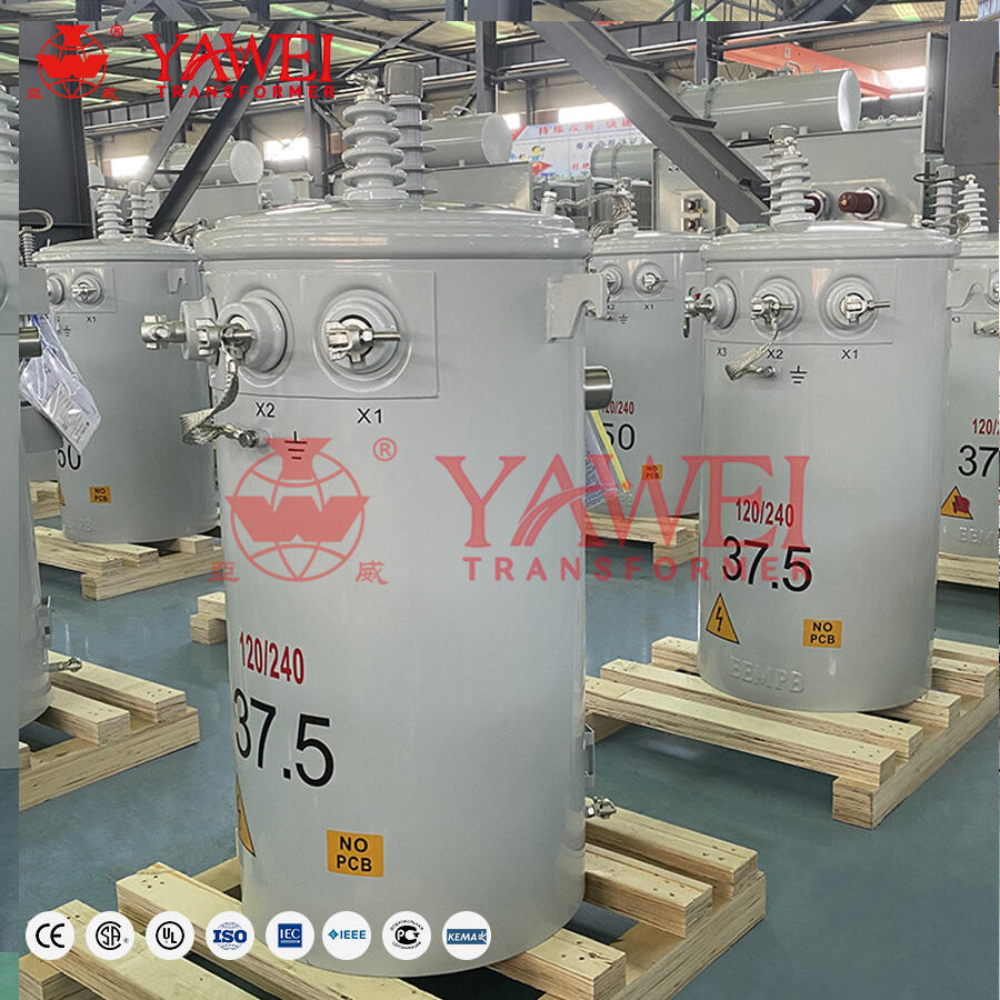 Cost-effective single phase pole transformers for industrial applications