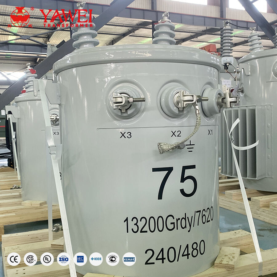 75KVA 13.8KV 240V480V Oil Immersed Distribution Transformer Single Phase Pole Mounted Transformer.jpg