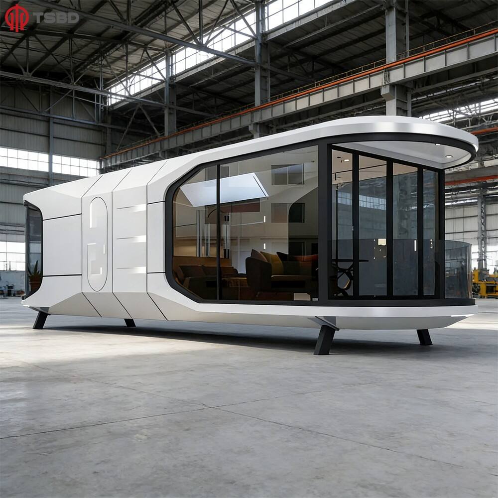 Cápsula Espacial Moderna D6, Portátil e Transportável, Pré-fabricada