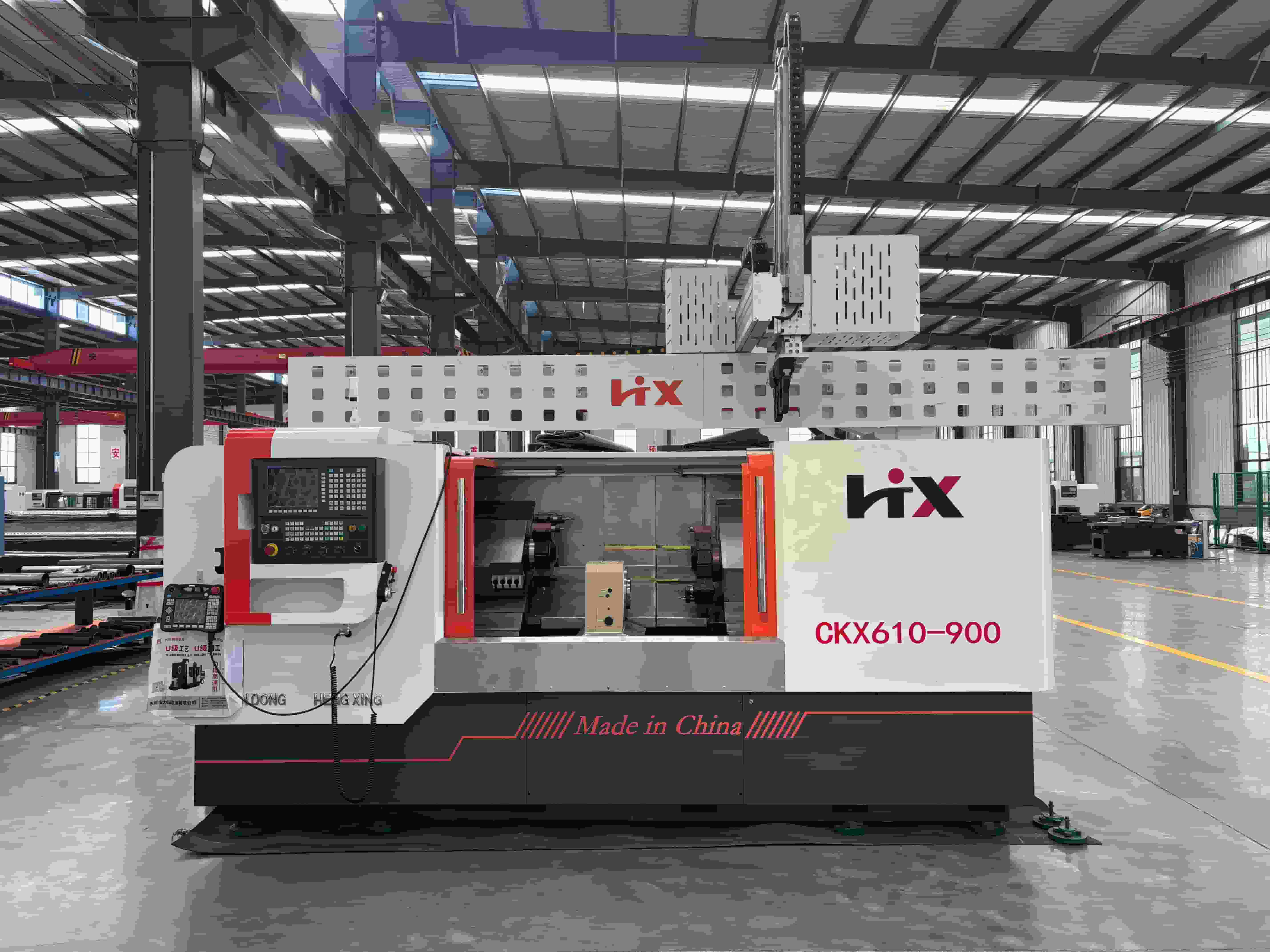 Mid-Spindle Slant Bed CNC Lathe - Precision Turning for Auto/Electronic Components