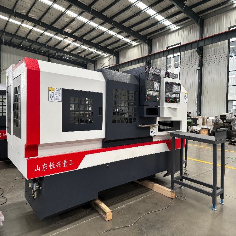 Hydraulic Single-Spindle Double-Head CNC Lathe | Efficient Machining for Hardware Components