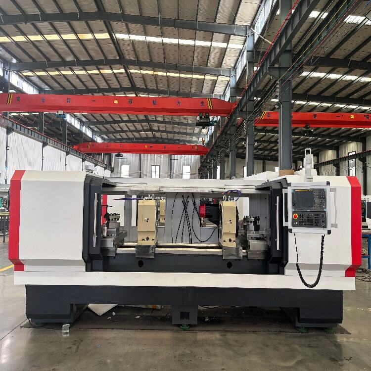 FANUC-Controlled Hydraulic Double-Spindle CNC Lathe - High-Precision Machining for Axle Manufacturing