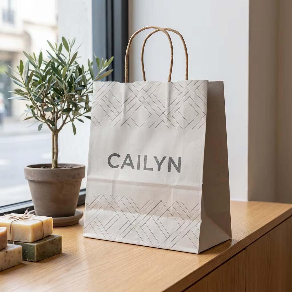 Customizable designs for bulk paper bag orders