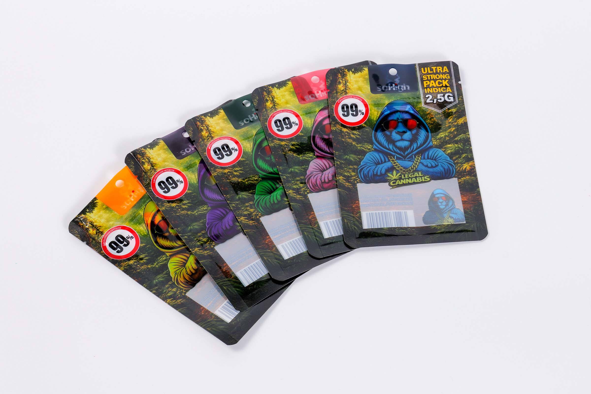 Mylar Bags with Window | Custom Printed Stand-Up Pouches | Cailyn