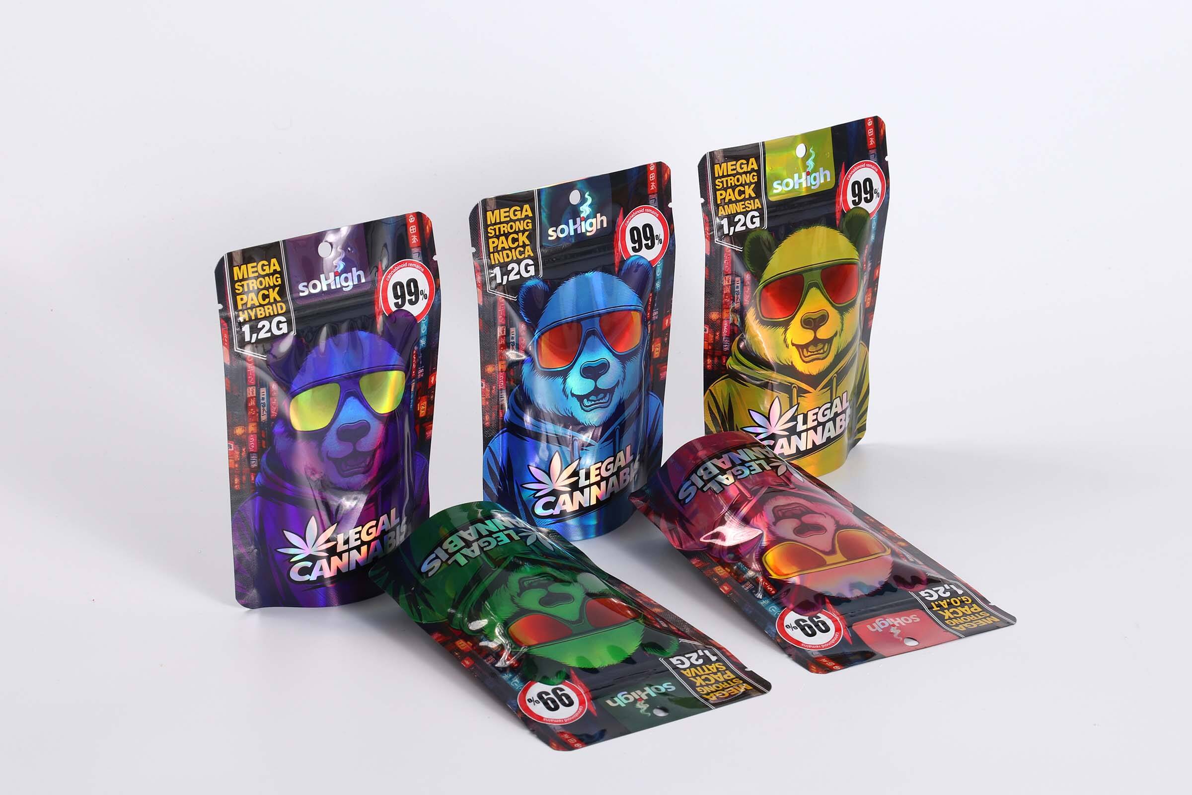 Holographic Mylar Bags | Laser Rainbow Pouches | Cailyn