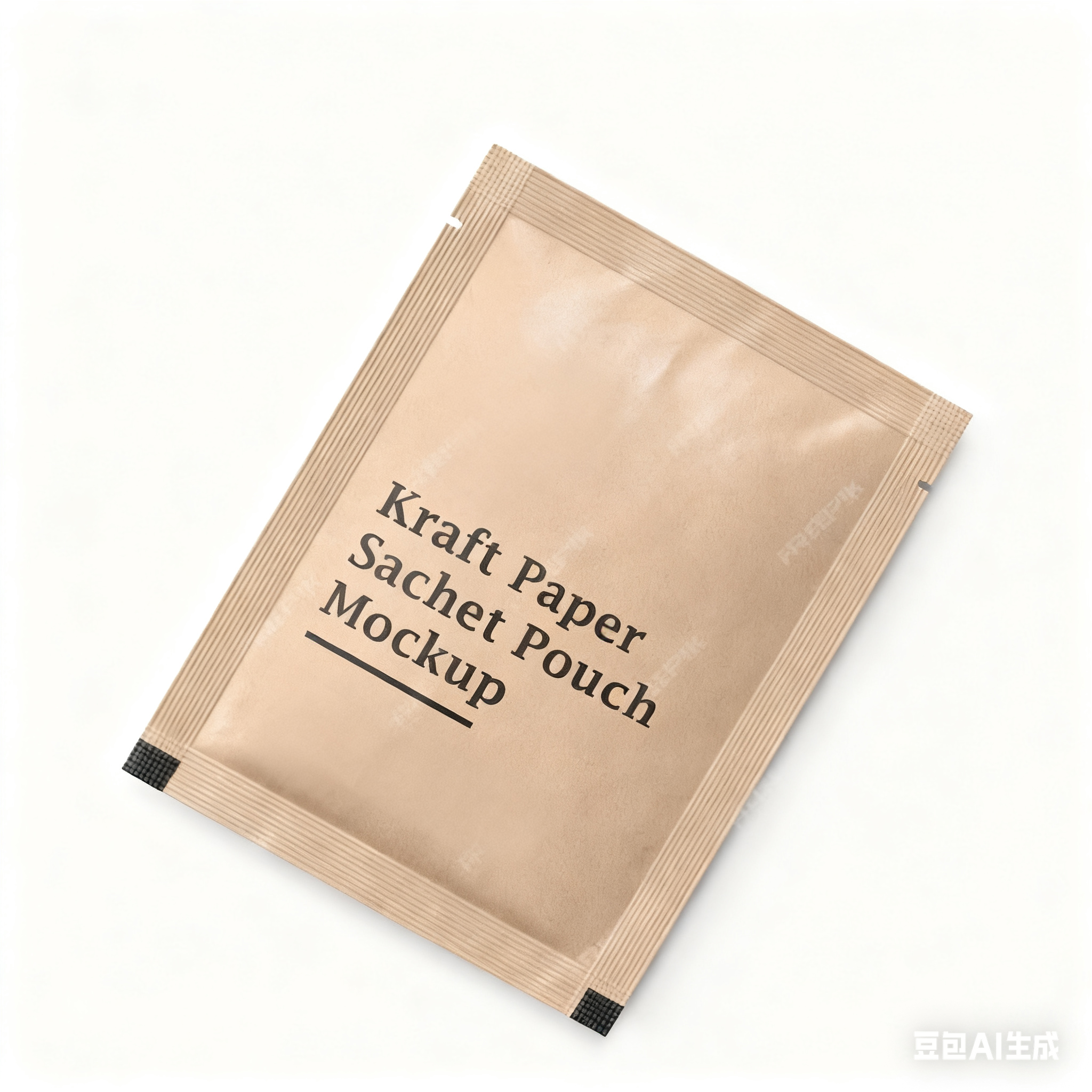 Kraft Paper Three Side Seal Bag