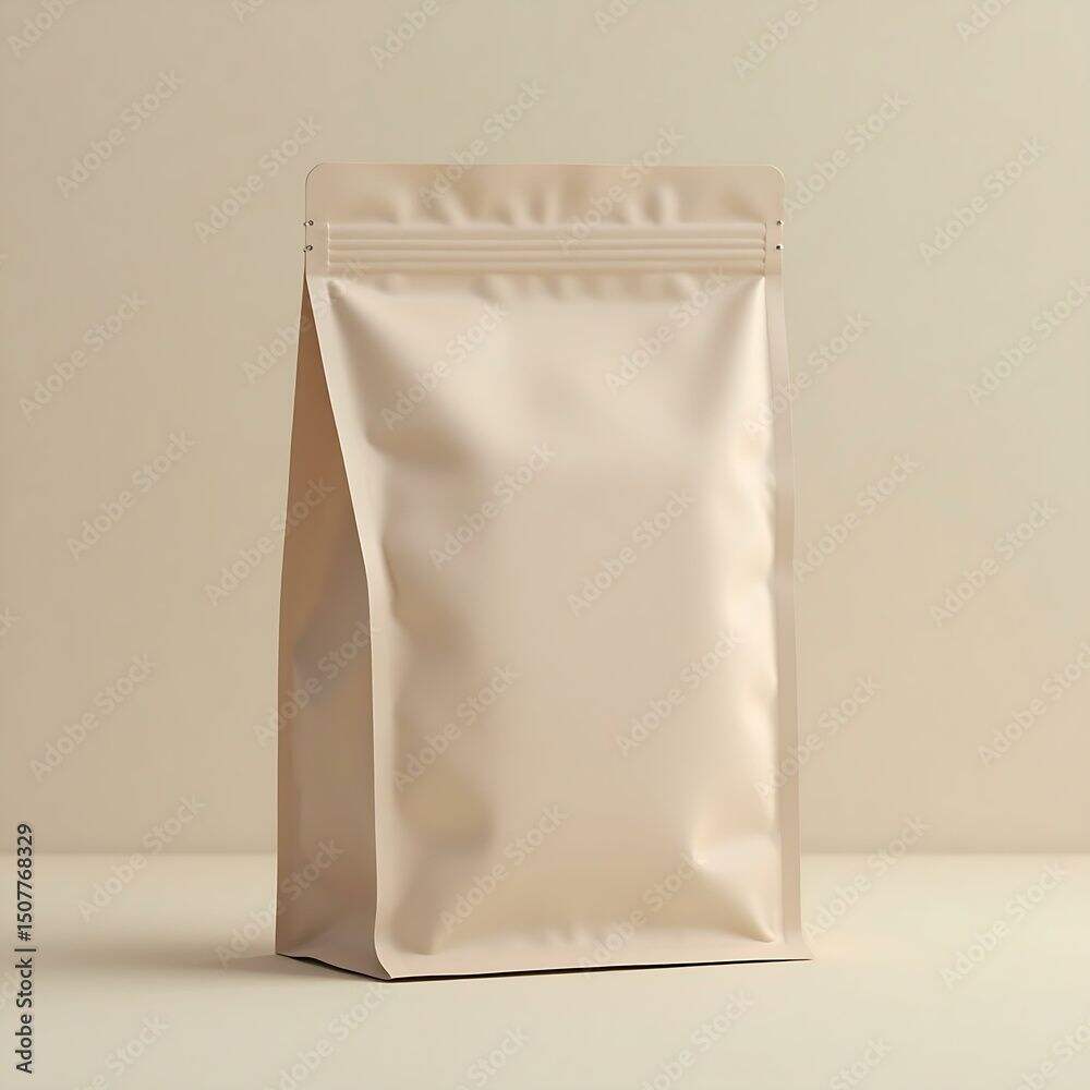 Kraft Paper Flat Bottom Bag with Valve