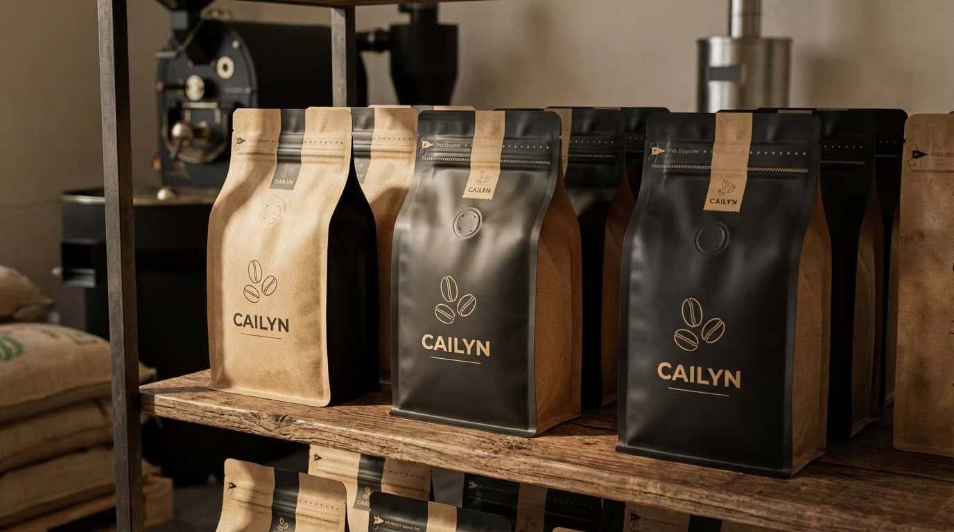 Eco-friendly options for coffee bean bags with valve