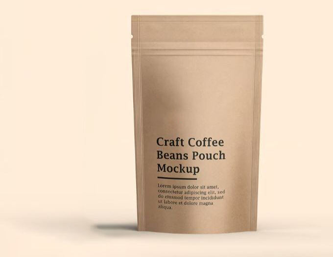 Kraft Paper Stand Up Bag with Valve