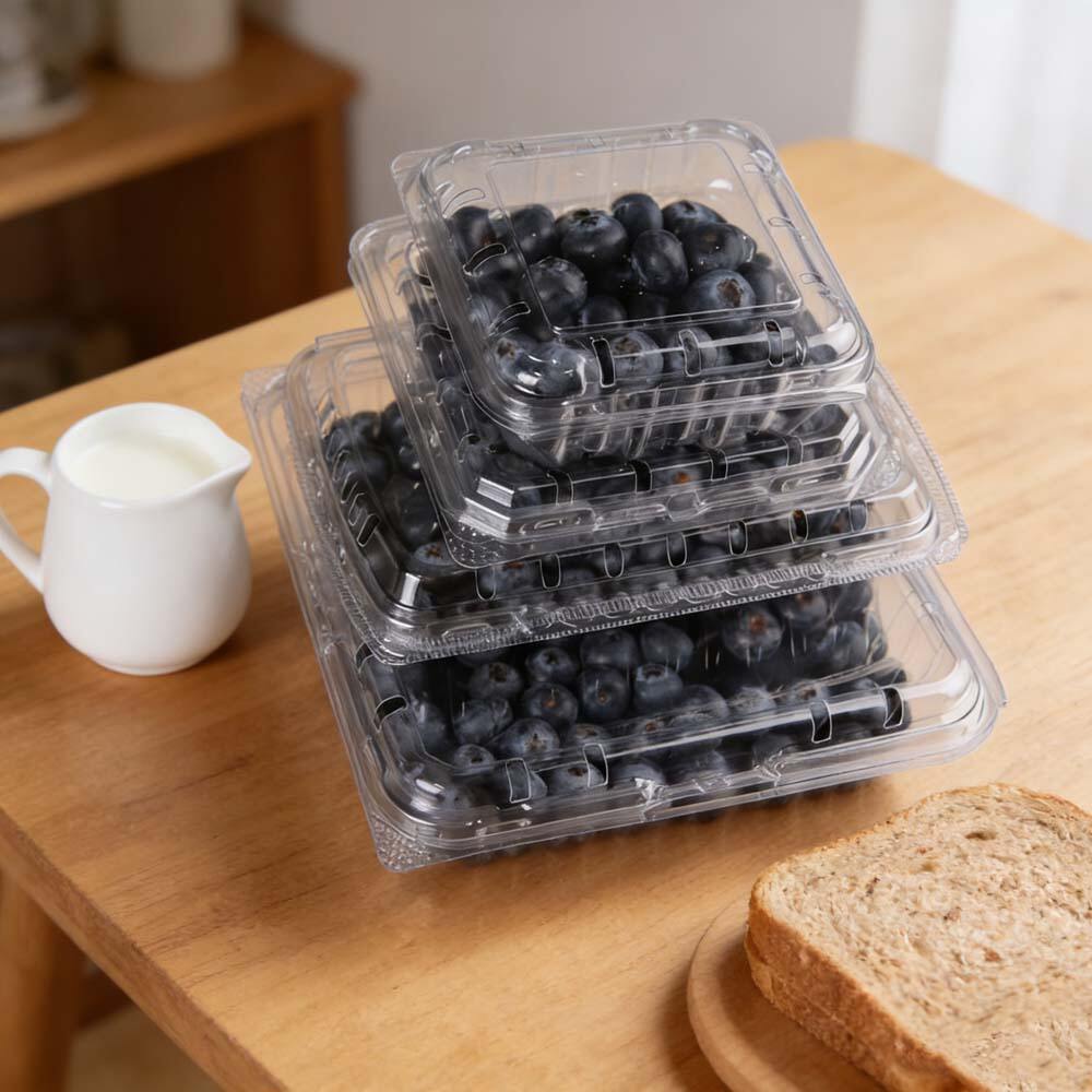 PET Clamshell Blueberry Containers – Keep Berries Fresh & Visible ...