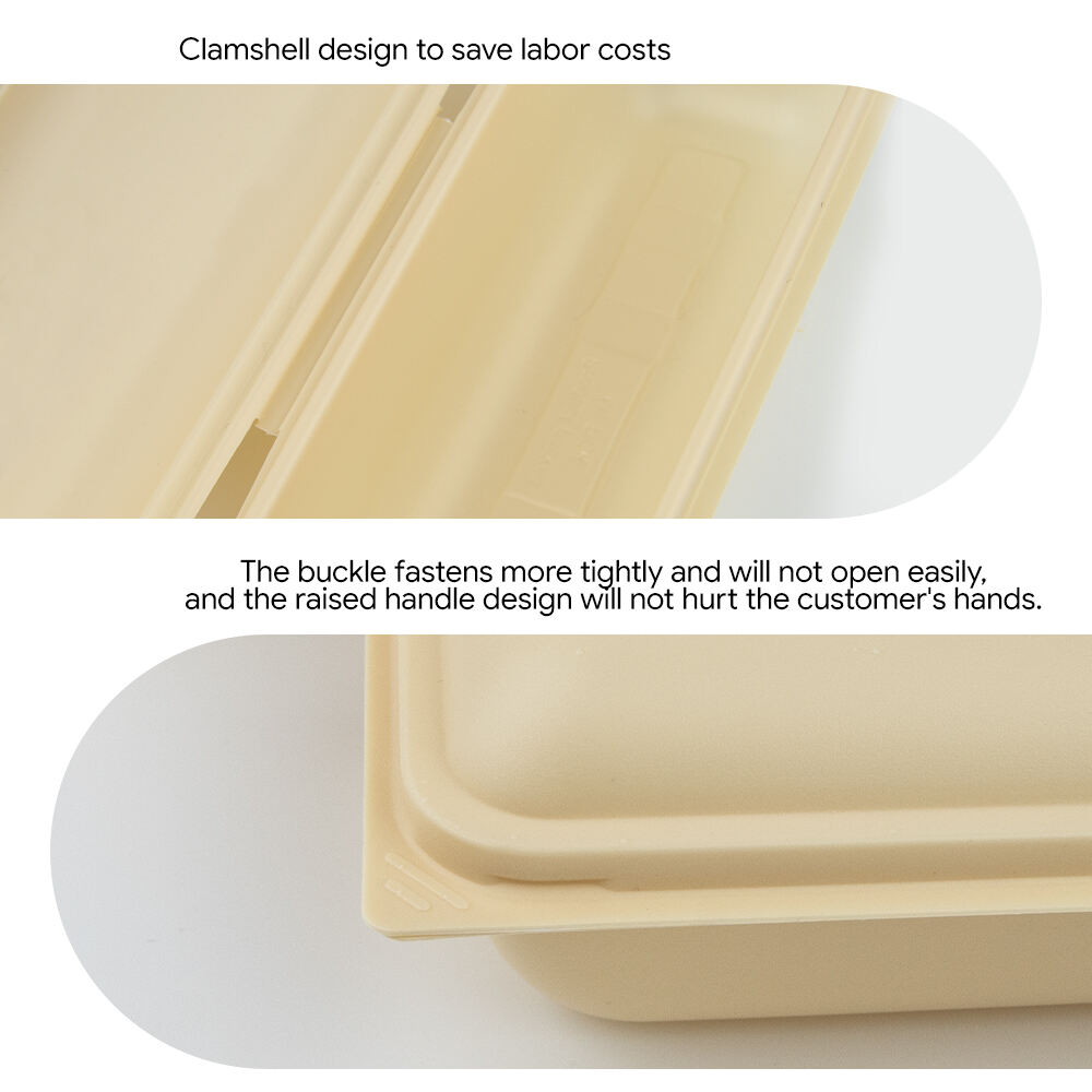 Jednorazowe pojemniki żywnościowe typu muszelka PP z bezpiecznym zatrzaskiem | Opakowania na wynos i dostawy