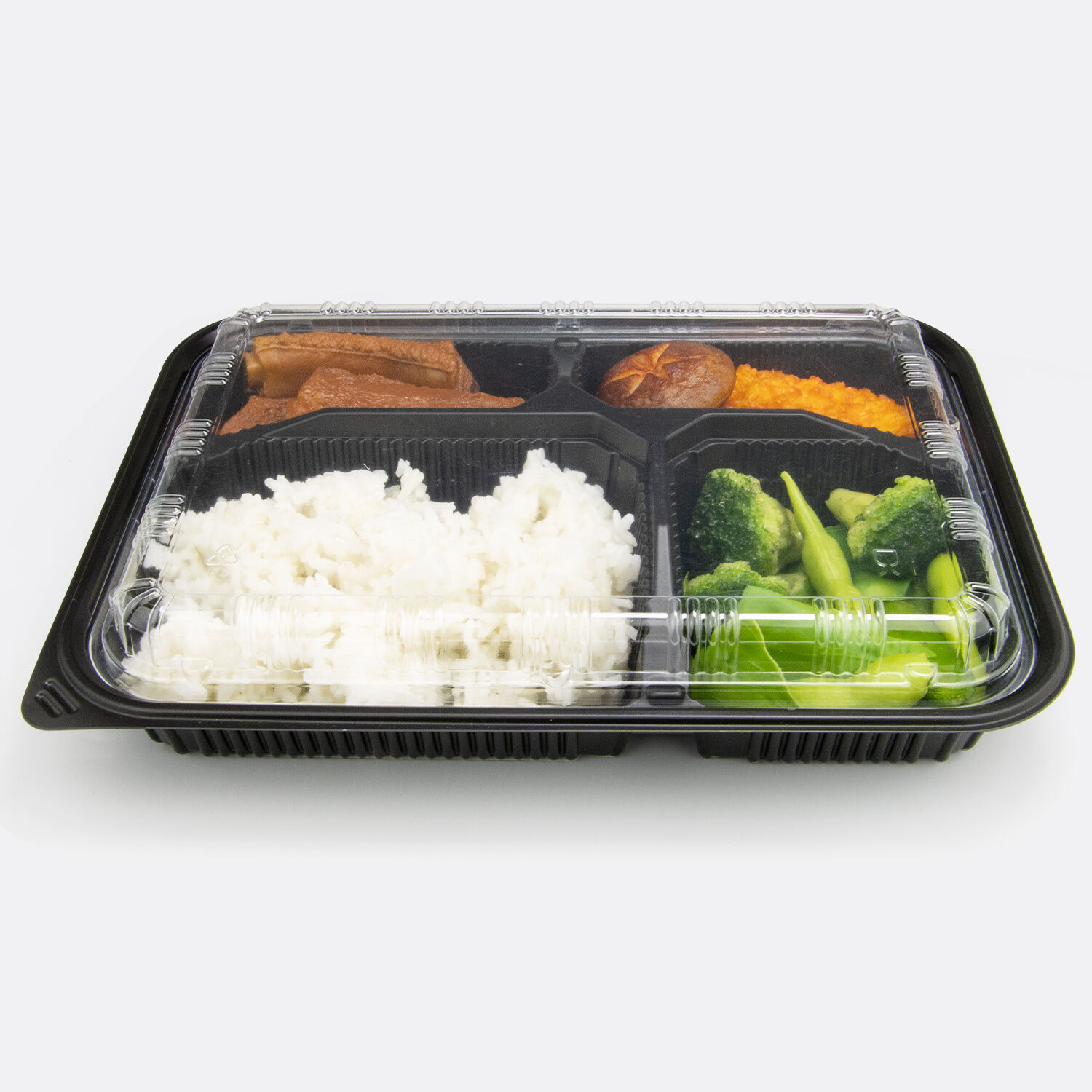 工場直販・卸売用PPプラスチックランチボックスOPSフタ付き