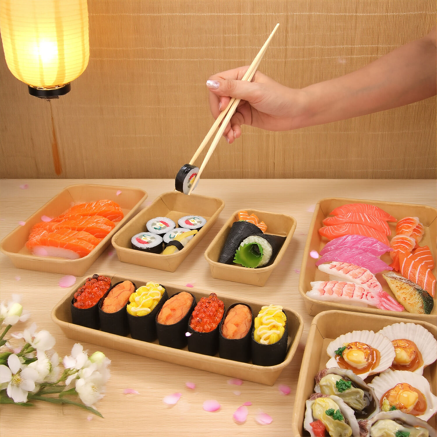 Hvorfor vælge sushiboks af kraftpapir med PET-låg til din mademballage?