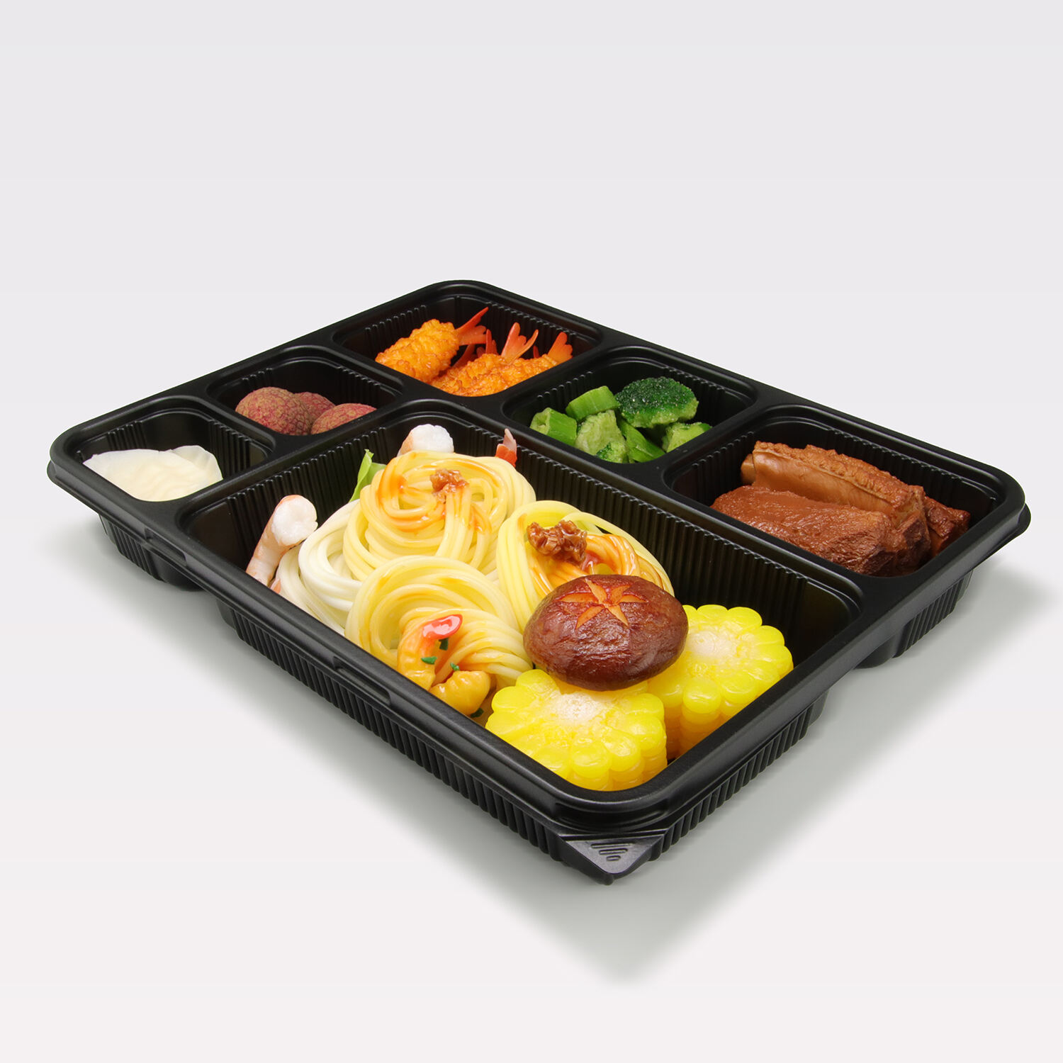 6室ブリスターランチボックス（PP製）＋PP製半透明フタ