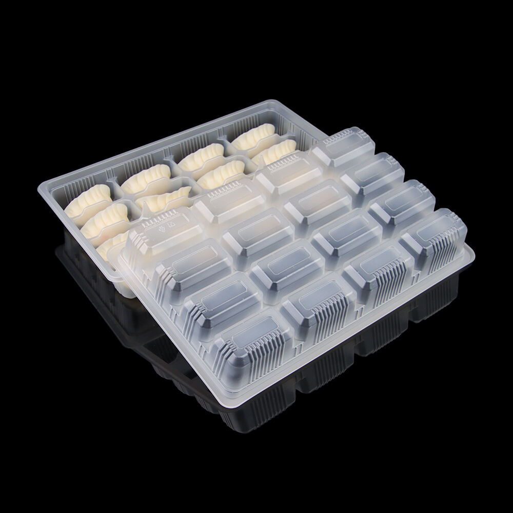 Jednorazowa taca PP na pierogi, opakowanie spożywcze