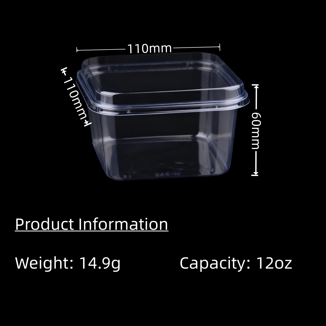 Wholesale Clear PET Tiramisu Containers Food Packaging