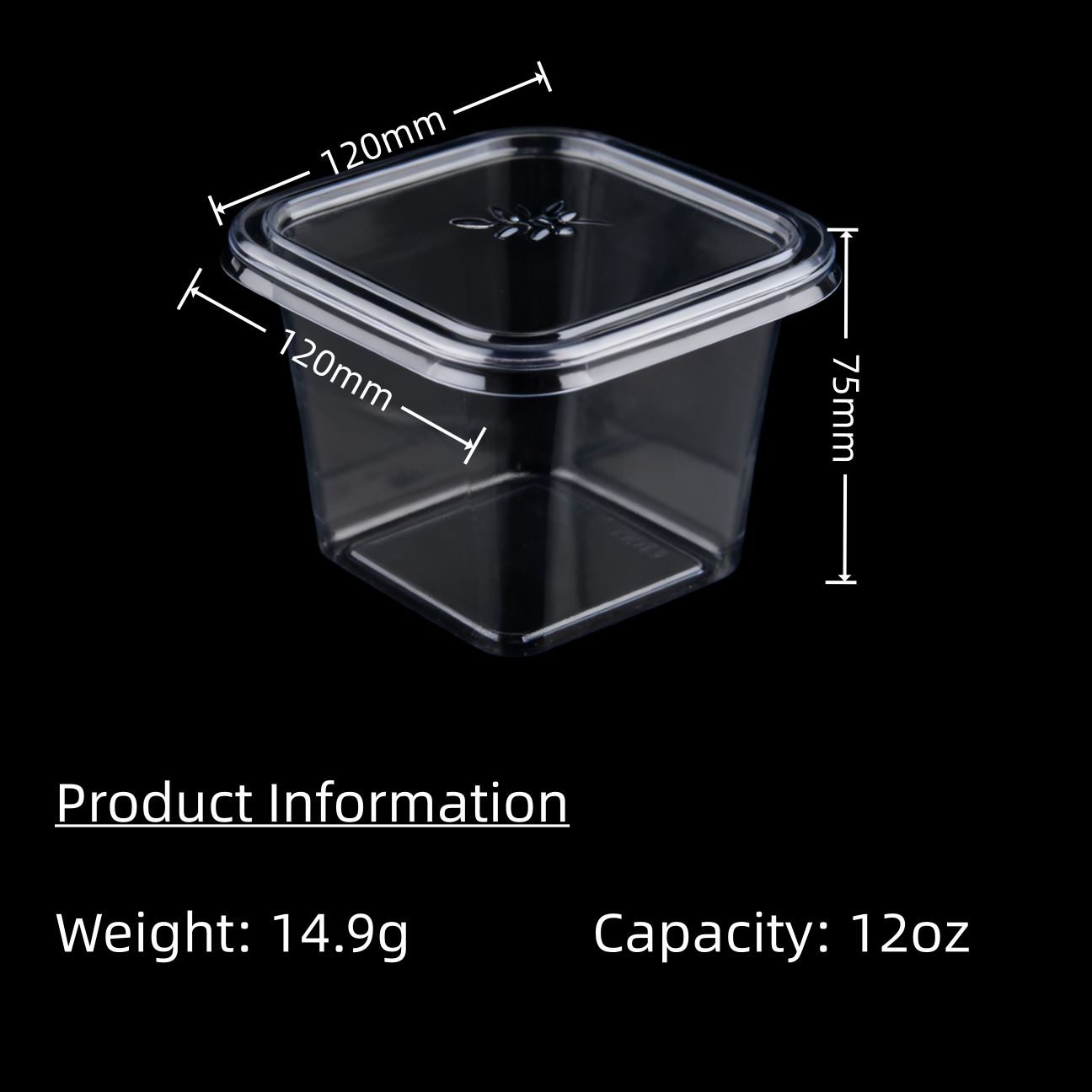 Wholesale Clear PET Tiramisu Containers Food Packaging