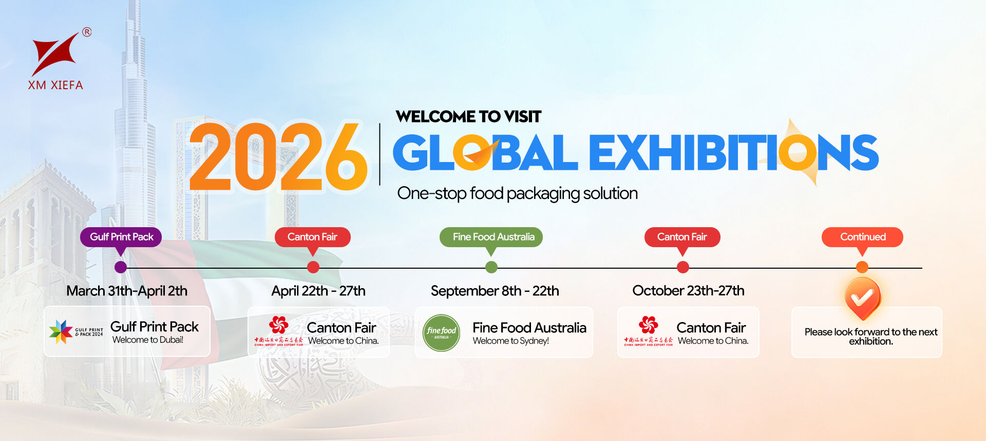 XM XIEFA 2026 Expositiones Globales: Occurrite Vestrō Unīcō Cōnsorti in Emballandī Cibōs