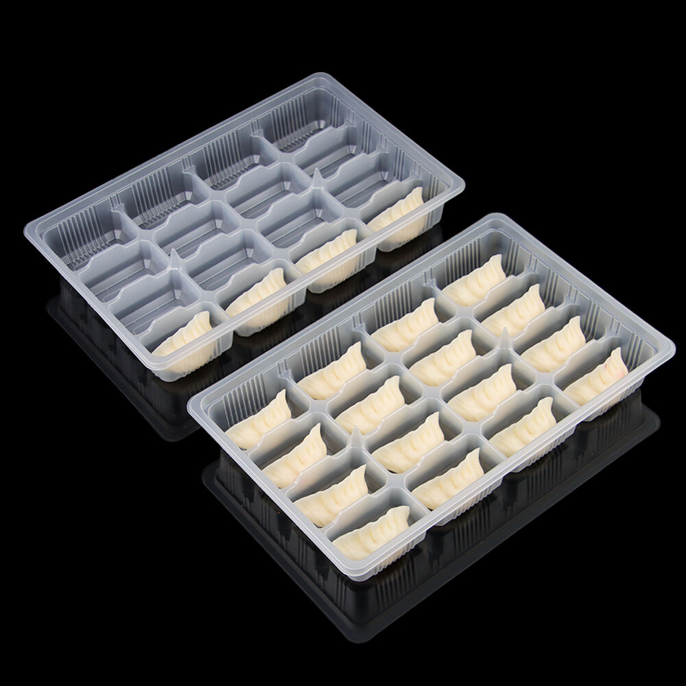 Jednorazowa taca PP na pierogi, opakowanie spożywcze