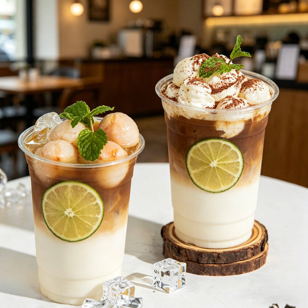 95Φ 20oz 590ml PET/PLA Disposable Plastic Cup Suitable for milk tea and cold drinks