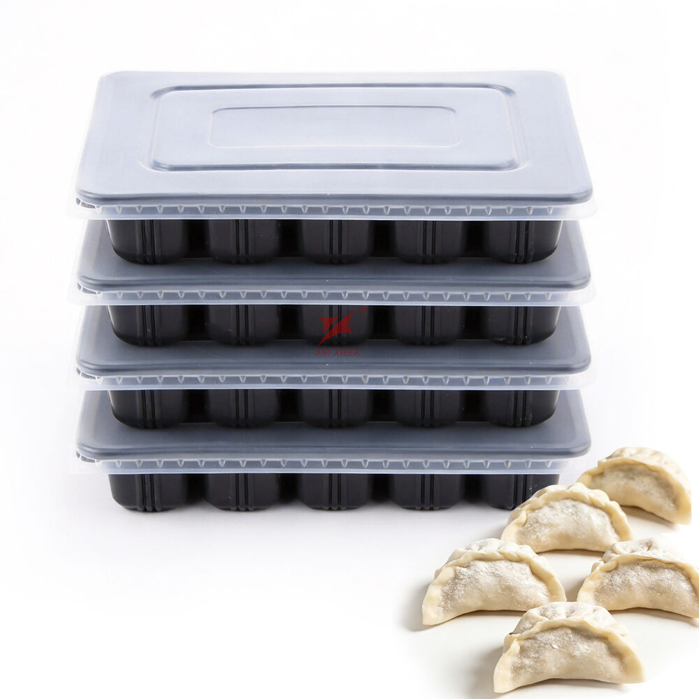 Factory-customized wholesale recyclable food-grade PP dumpling trays with top and bottom lids