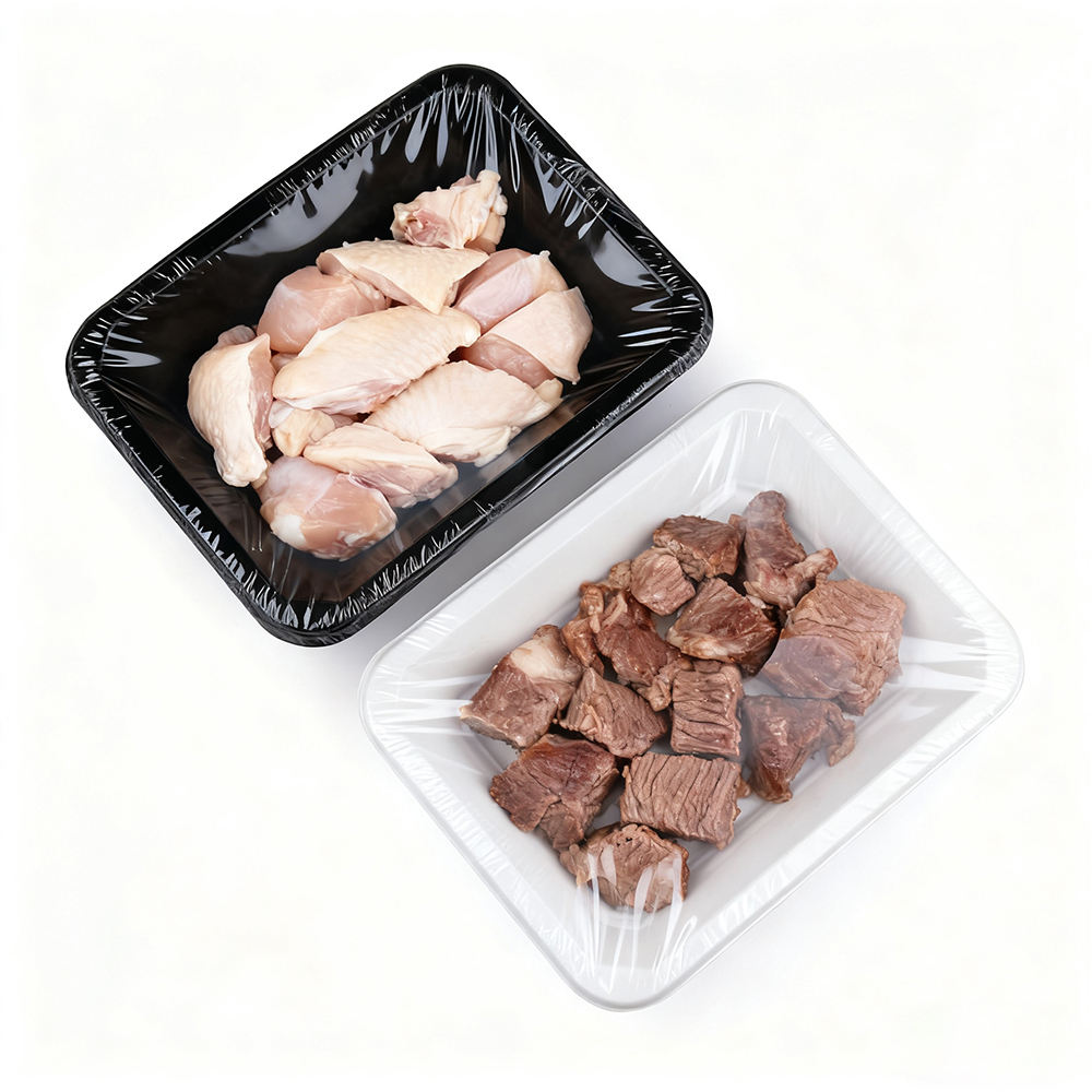 ถาดอาหาร PP PET แบบสั่งทำพิเศษจากโรงงาน XM XIEFA และถาดเนื้อสัตว์สำหรับซูเปอร์มาร์เก็ต