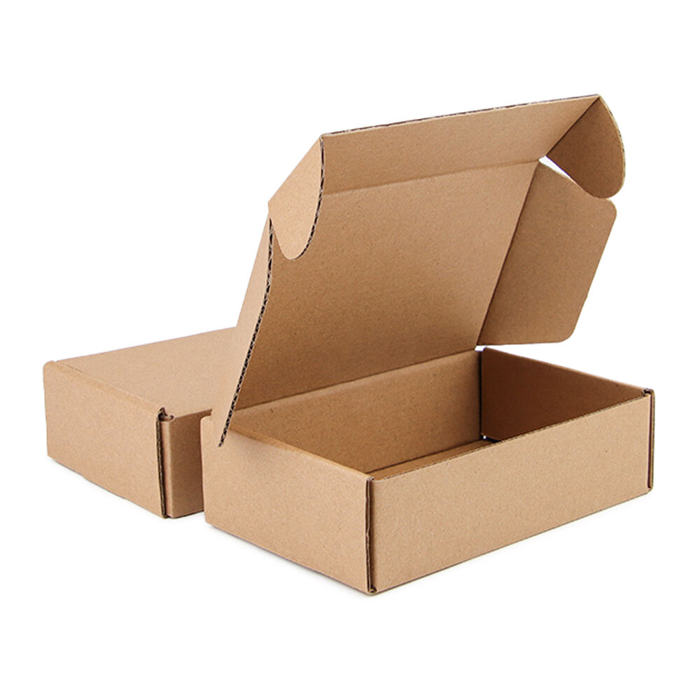 Sanduuq Kraft Corrugated Eco-Friendly si loo Iibso | Sanduuq Gudbinta Tegsato iyo La Beddeli Kari Karin