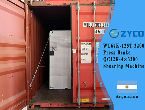 Argentina-WC67K 125T 3200 CNC Press Brake & QC12K-4X3200 Shearing Machine