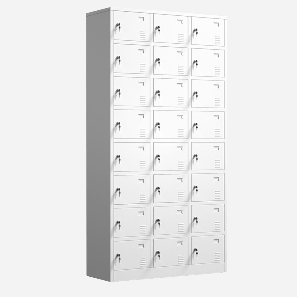 24-Door Metal Locker for Employee or Student Use | Ventilated & Durable | Manufacturer Direct