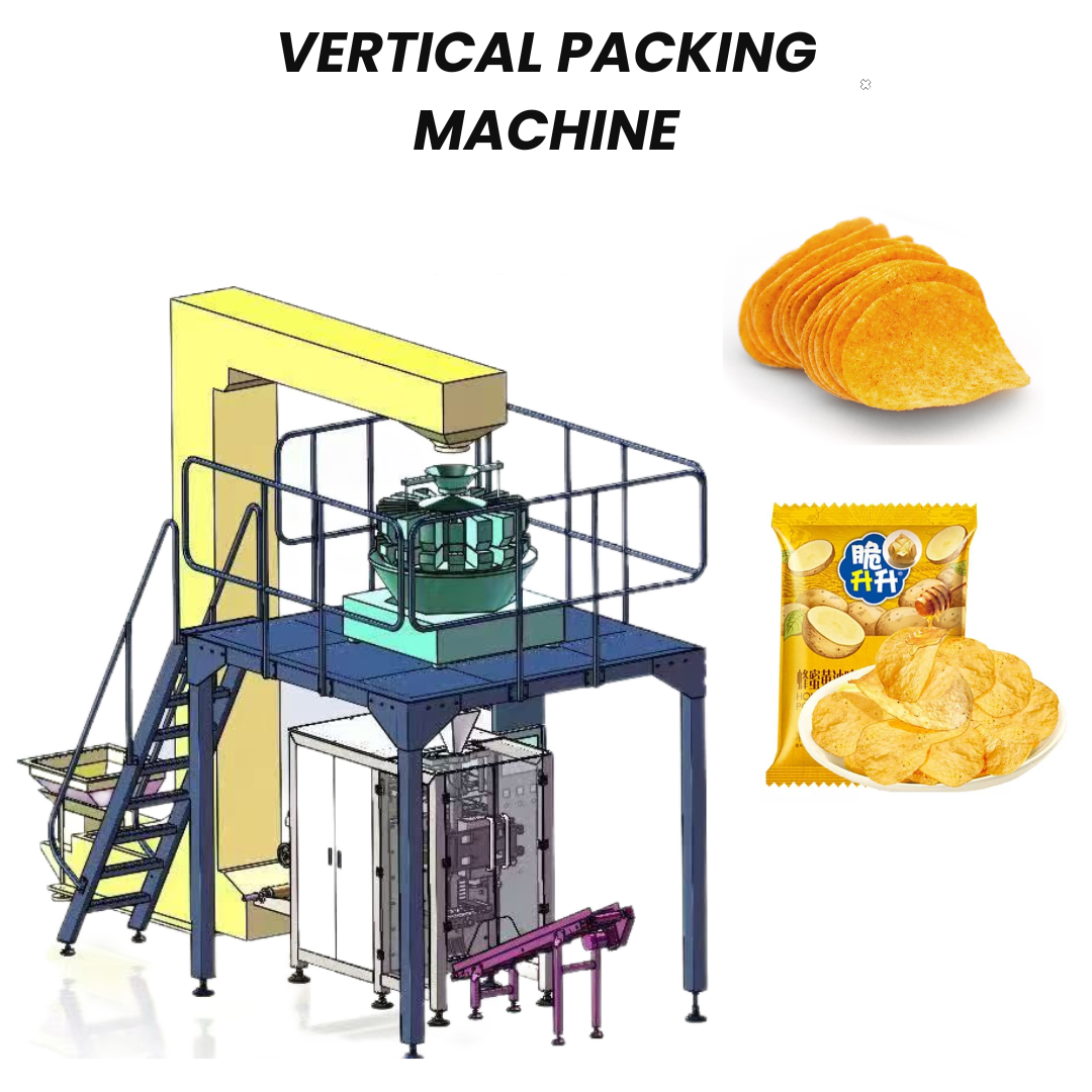 Automatic High Precision Potato Chips Weighing Packing Machine Vertical Packaging Machine