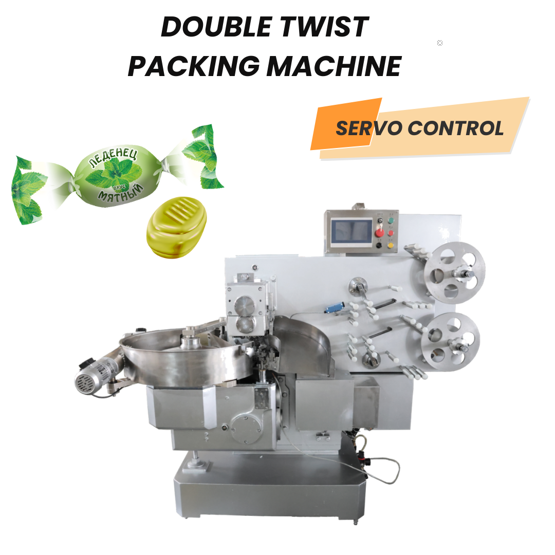 Servo Control Double Twist Chocolate Candy Packing Wrapping Package Machine