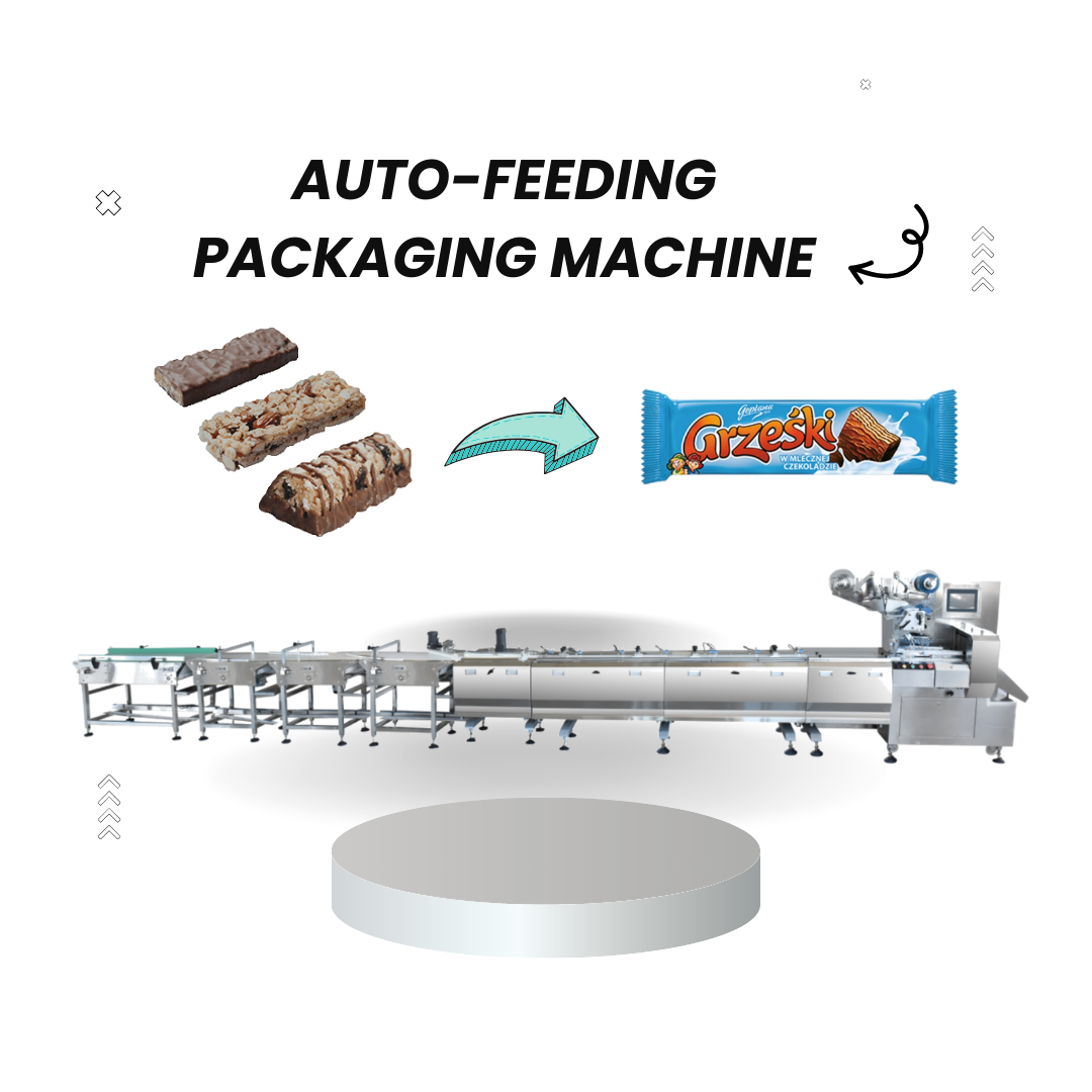 High-Speed Auto-Feeding Pillow Packaging Machine with Nine Servo Motors Easy to Operate