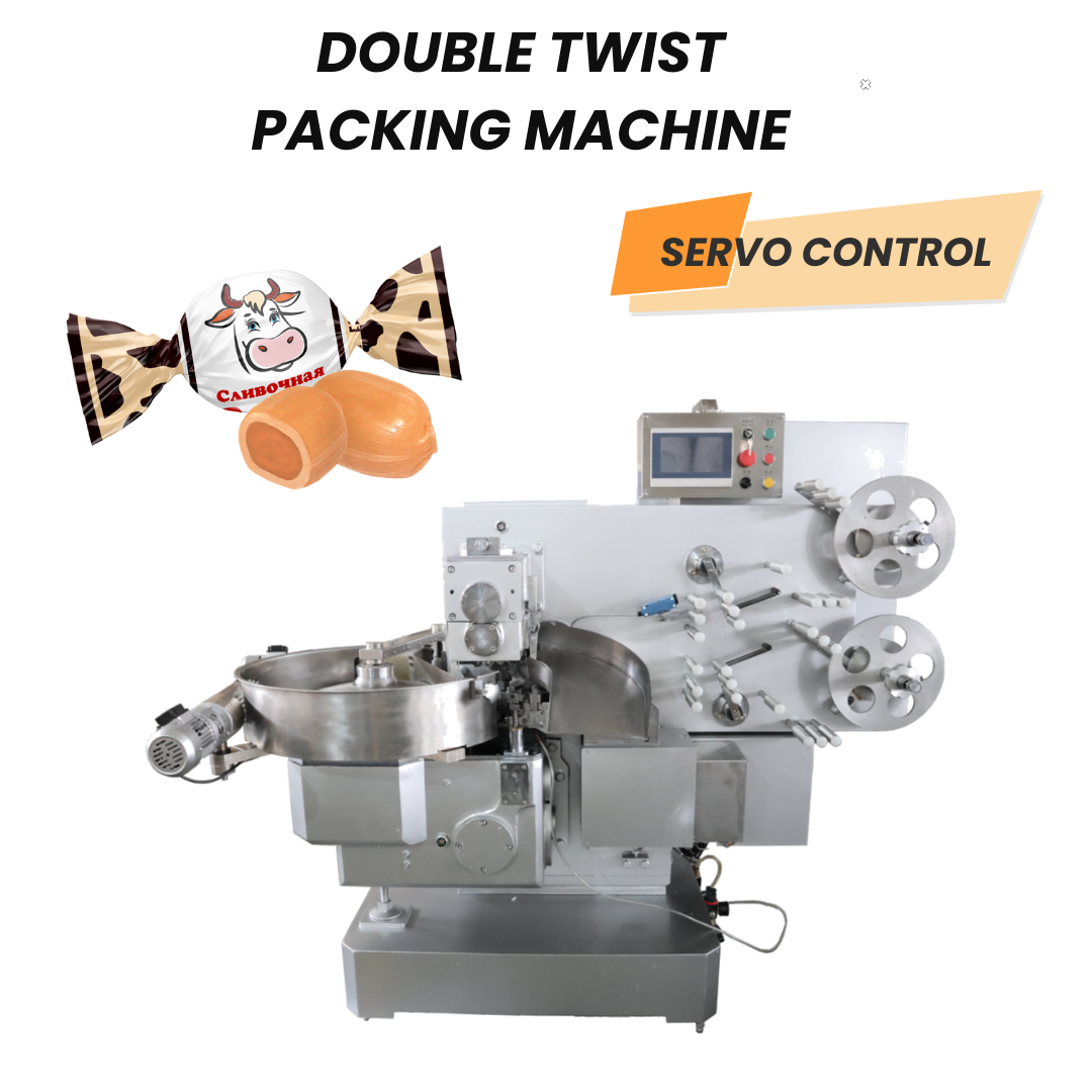 Automatic Double Twist Nougat Candy Packing Machine Chocolate Twist Wrapping Machine