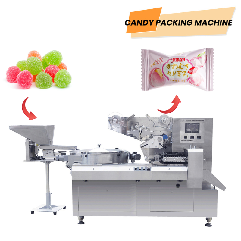 Macchina ad alta velocità automatica per il confezionamento di caramelle, macchina per il confezionamento a flusso, macchina per il confezionamento in formato cuscino